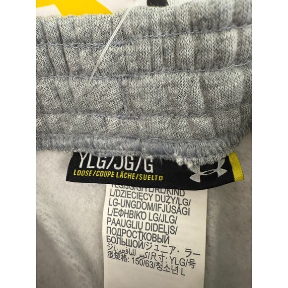 Under Armour Youth Boy Loose Fit Drawstring Gray Sweatpants w/Pocket  Sz L - Picture 8 of 14